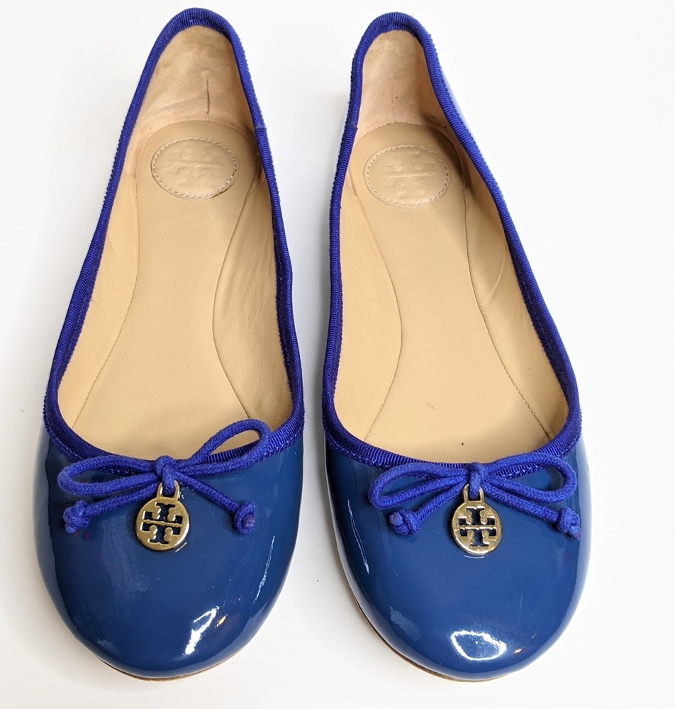 Tory Burch Chelsea patent flats, sz 7.5M